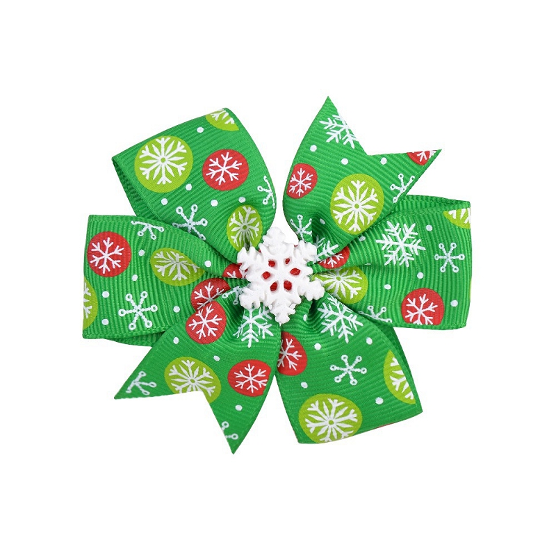 Christmas Hair Bows Baby Hair Clips Girls Party Barrettes Xmas Tree Santa Claus Hairpins Boutique Children Hair Accessories M3003