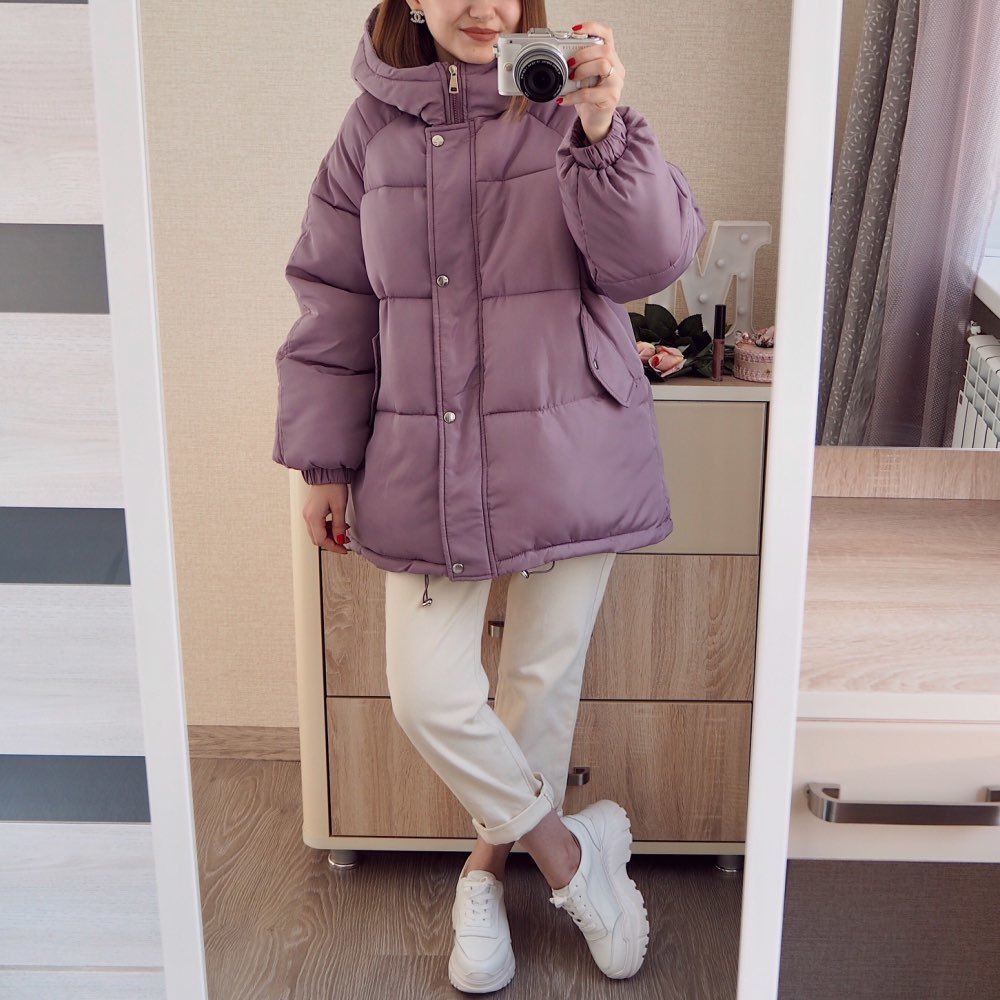 Womens Coats Autumn Winter New Korean Hooded Coat Thick Quilted Cotton Parkas Oversized Jacket Female Ins Fashion 200928
