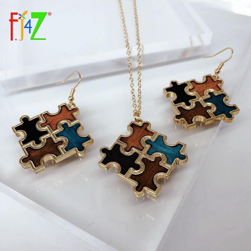 Earrings & Necklace F.J4Z Fashion Necklaces Set For Women Wooden Jigsaw Puzzle Pendant Drop Ladies Jewelry Gifts1, As pic
Earrings & Necklace F.J4Z Fashion Necklaces Set For Women Wooden Jigsaw Puzzle Pendant Drop Ladies Jewelry Gifts1, As pic