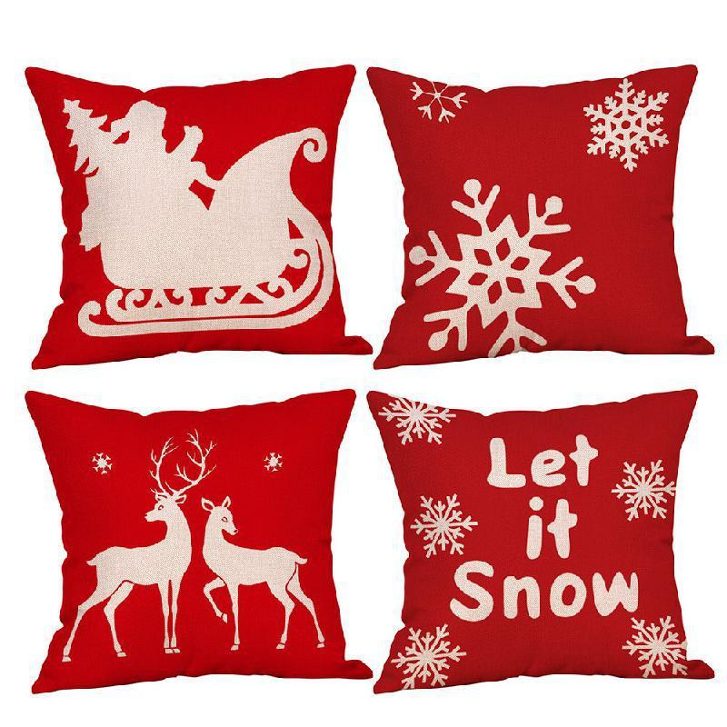 2020 Creative New Linen 45*45cm Square Red Sofa Cushion Cover Christmas Santa Home Pillowcase Cushion Decoration Decoration
2020 Creative New Linen 45*45cm Square Red Sofa Cushion Cover Christmas Santa Home Pillowcase Cushion Decoration Decoration