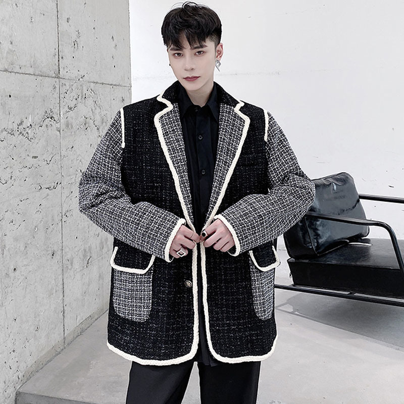 2020 Splice Plaid Men Suit Thick From Vintage Blazers Japanese Men's Choreography Streetwear Jacket Outerwear Muca, 9983
2020 Splice Plaid Men Suit Thick From Vintage Blazers Japanese Men's Choreography Streetwear Jacket Outerwear Muca, 9983