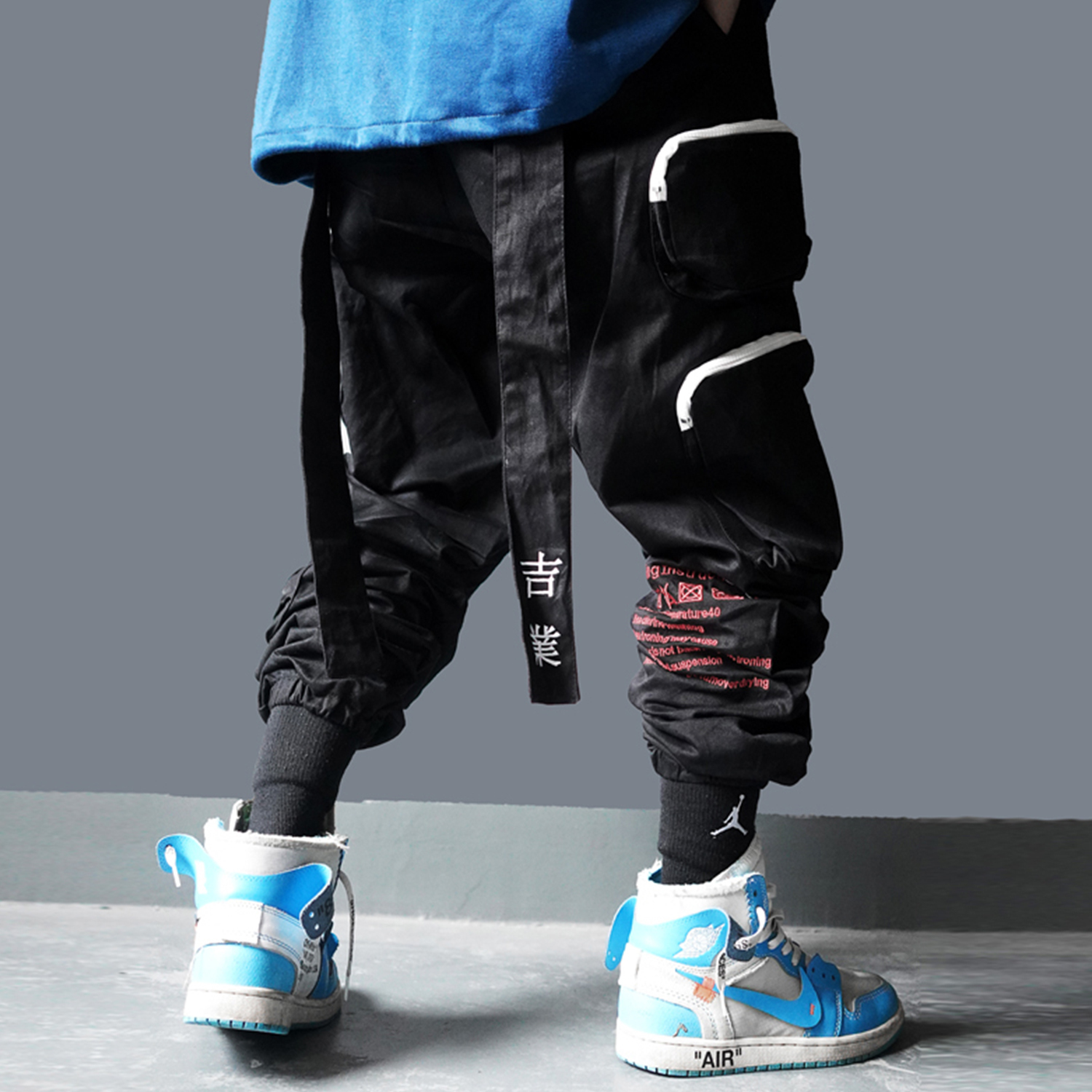11 BYBB'S DARK Multi Pockets Hip Hop Harem Cargo Pants Men Harajuku Casual Streetwear Sweatpants Joggers Elastic Waist Trousers 201118