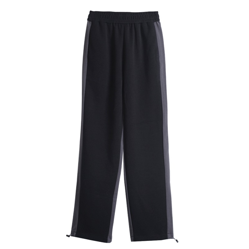 Wide-leg pants women fall and winter high waist drape contrast color stitching casual knit suit lengthened mopping straight sports feet, Thicken
Wide-leg pants women fall and winter high waist drape contrast color stitching casual knit suit lengthened mopping straight sports feet, Thicken