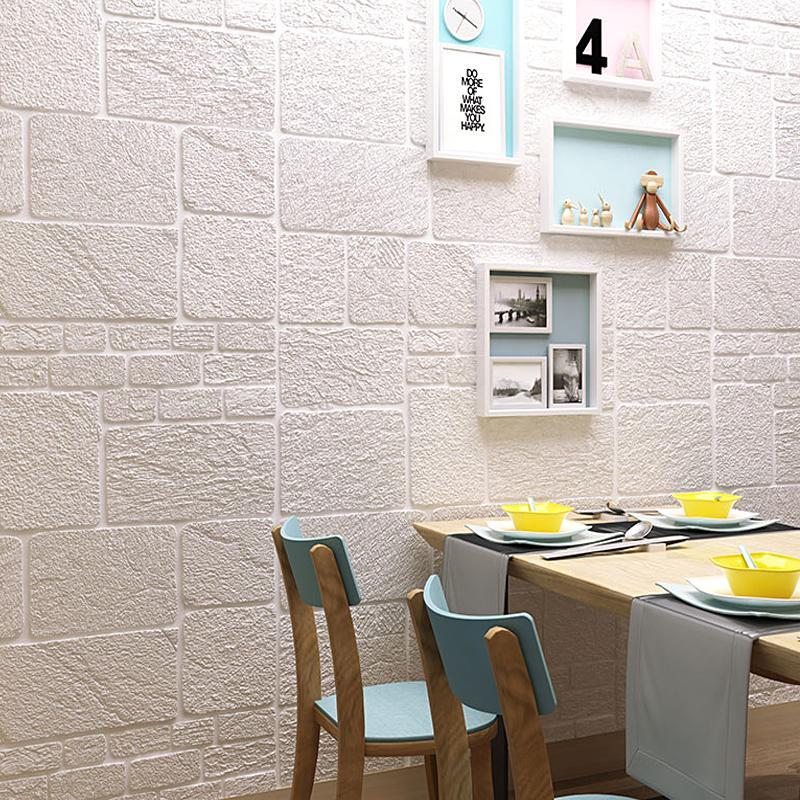 Self-adhesive wallpaper 3d solid wall tiling brick children's room wall around warm bedroom room decoration 70*70cm1, Black
Self-adhesive wallpaper 3d solid wall tiling brick children's room wall around warm bedroom room decoration 70*70cm1, Black