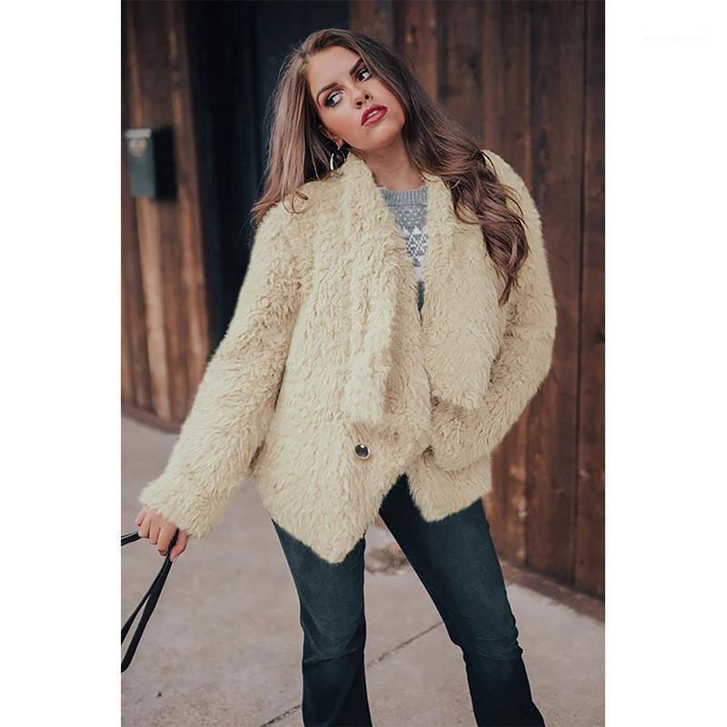 Winter Women Clothing Warm Plush Coats Female Baggy Full Sleeve Lapel Faux Fur Jacket Turn Down Collar Button Cardigans Overcoat1, Black
Winter Women Clothing Warm Plush Coats Female Baggy Full Sleeve Lapel Faux Fur Jacket Turn Down Collar Button Cardigans Overcoat1, Black
