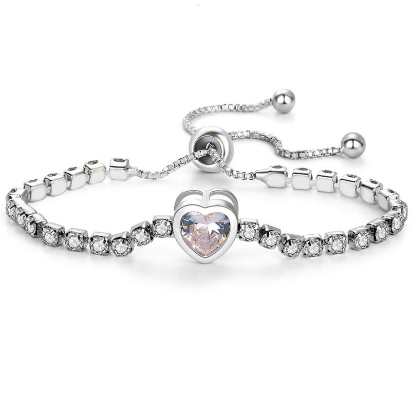 Charm Bracelets 11 Design Fashion Zircon Crystal Heart Shaped Tennis For Women Rose Gold Silver Color Bracelet Geometric Jewelry
Charm Bracelets 11 Design Fashion Zircon Crystal Heart Shaped Tennis For Women Rose Gold Silver Color Bracelet Geometric Jewelry