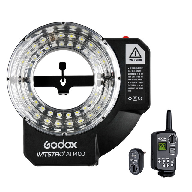 

Godox Witstro AR400 400WS Ring Flash Speedlite LED Video Light+ FT-16 Trigger+ 4500mAH Li-ion Battery for C/N CD50 T03 2Y