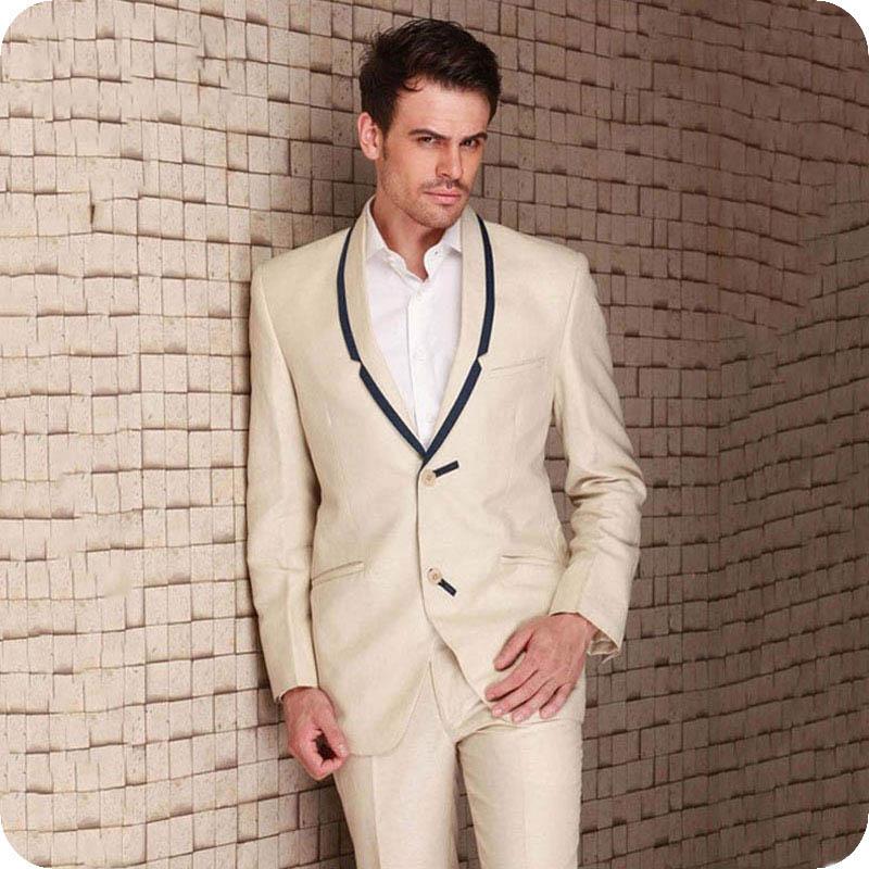 Champagne Men Suits Wedding Blazers Man Jacket Groom Tuxedos Slim Fit Terno Masculino Coat Pants Costume Homme Mariage 2Piece, Beige
Champagne Men Suits Wedding Blazers Man Jacket Groom Tuxedos Slim Fit Terno Masculino Coat Pants Costume Homme Mariage 2Piece, Beige