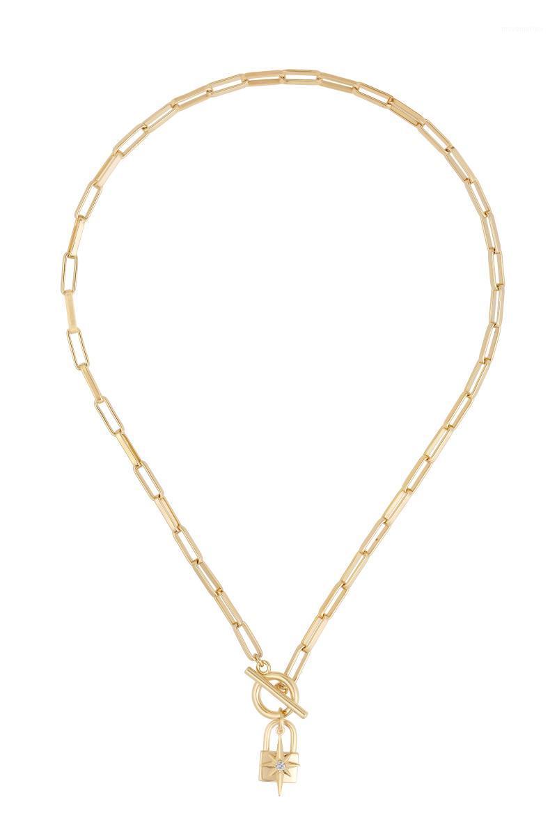 Geometric Chain Collar Rectangle Open Link Chain Toggle Clasp Lock Star Charm Women Necklace1
Geometric Chain Collar Rectangle Open Link Chain Toggle Clasp Lock Star Charm Women Necklace1
