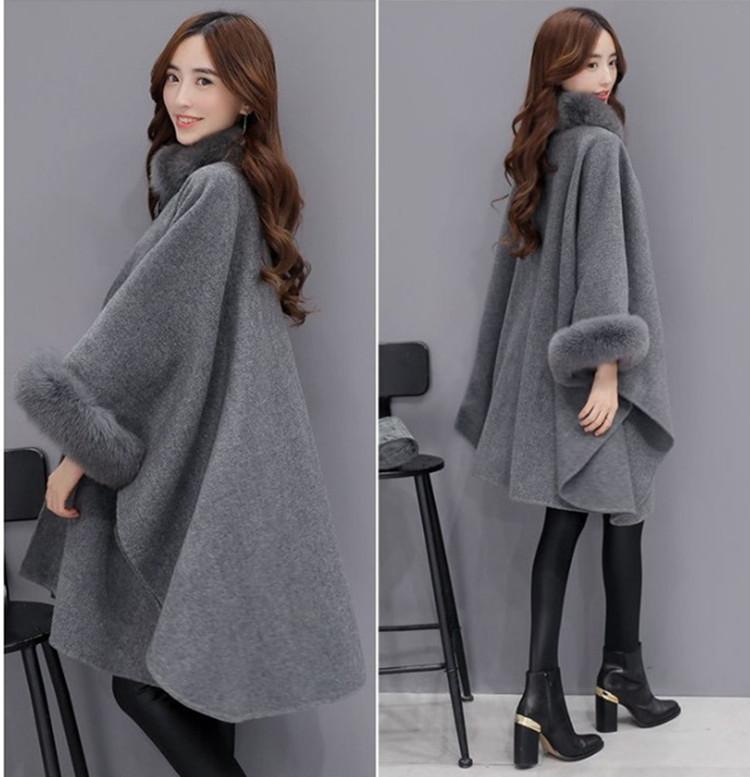 Winter Korean Style Fur Collar Long Wool XXXL Women Cloth Coats Elegant Cape Shawl Cloak Shawl Office Lady Female Jacket 11, Black
Winter Korean Style Fur Collar Long Wool XXXL Women Cloth Coats Elegant Cape Shawl Cloak Shawl Office Lady Female Jacket 11, Black