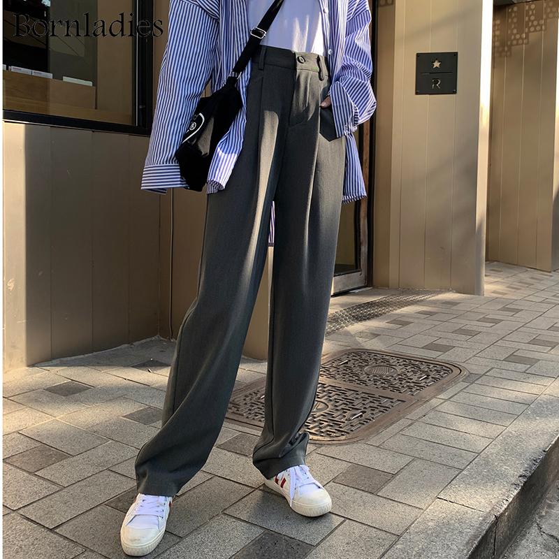 Women's Pants & Capris Bornladies Women Chic High Waist Loose Solid Slim Full Length Wide Leg 2022 Fashion Straight Brief Slender Casual Tro, Black;white
Women's Pants & Capris Bornladies Women Chic High Waist Loose Solid Slim Full Length Wide Leg 2022 Fashion Straight Brief Slender Casual Tro, Black;white