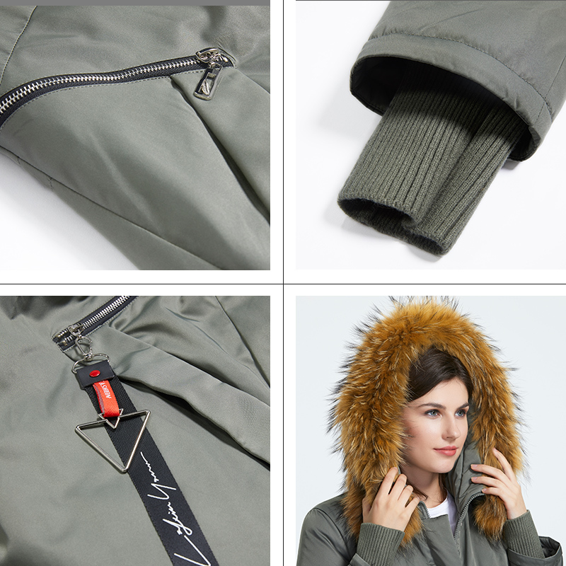 Astrid Winter new arrival down jacket women with a fur collar loose clothing outerwear quality women winter coat AR-9160 201019