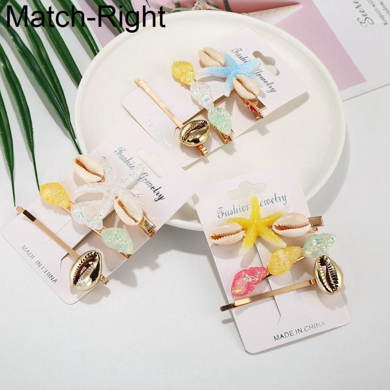 Hair Clips & Barrettes Match-Right Jewelry 3Pcs/Set Sea Conch Clip/Pin/Stick/Barrette Korean Shell Bobby Hairclip Head Accessories SP8951
Hair Clips & Barrettes Match-Right Jewelry 3Pcs/Set Sea Conch Clip/Pin/Stick/Barrette Korean Shell Bobby Hairclip Head Accessories SP8951