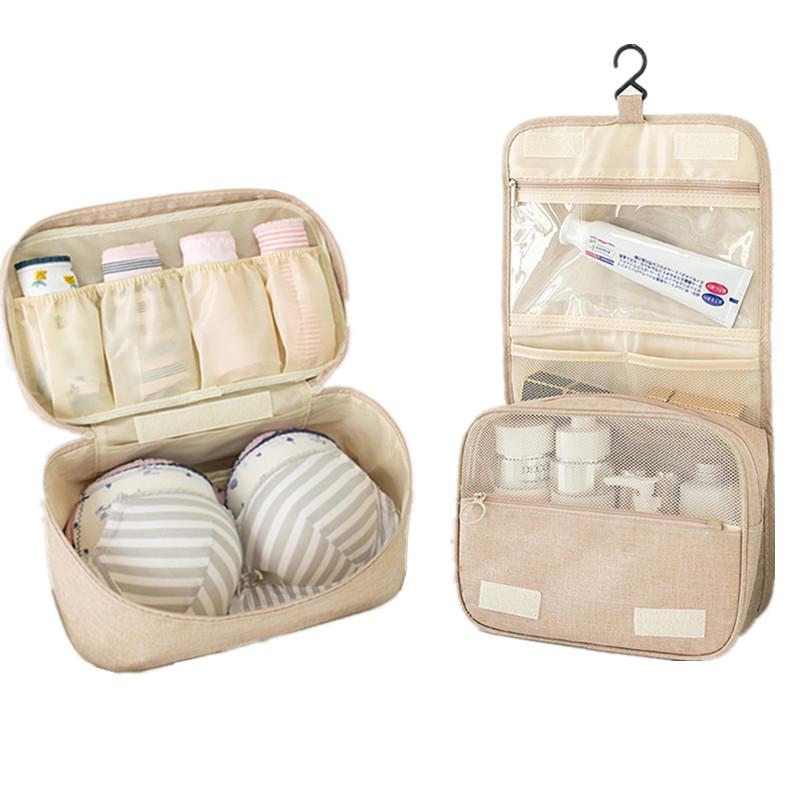Travel Cosmetic Bag Bra Underwear Storage Bag Men Women Travel Necessaire Organizer Makeup Toiletry Pouch Wash Bags Luggage Item, B-gray
Travel Cosmetic Bag Bra Underwear Storage Bag Men Women Travel Necessaire Organizer Makeup Toiletry Pouch Wash Bags Luggage Item, B-gray