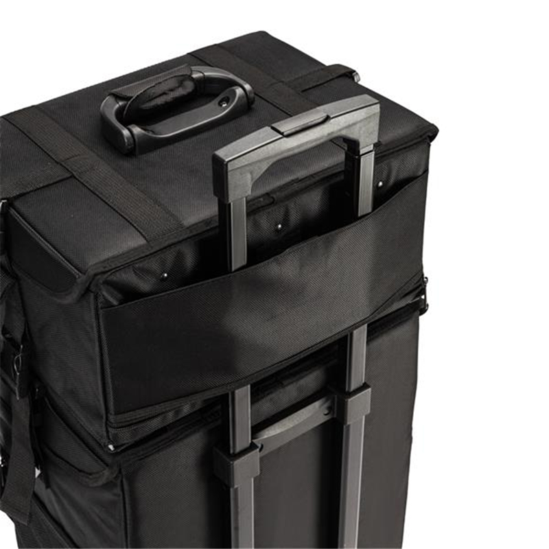 Makeup Train Cases 2-in-1 Professional Artist Travel Storage Cosmetic Case Make Up With Drawbar Black Suitcase Beauty Luggage Bag
