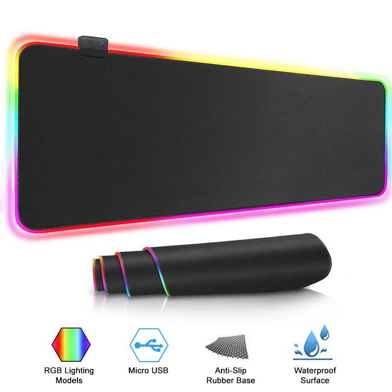 Gaming Mouse Pad Computer Mousepad RGB Large Mouse Pad Gamer Carpet Big Mause PC Desk Play Mat with Backlit
Gaming Mouse Pad Computer Mousepad RGB Large Mouse Pad Gamer Carpet Big Mause PC Desk Play Mat with Backlit