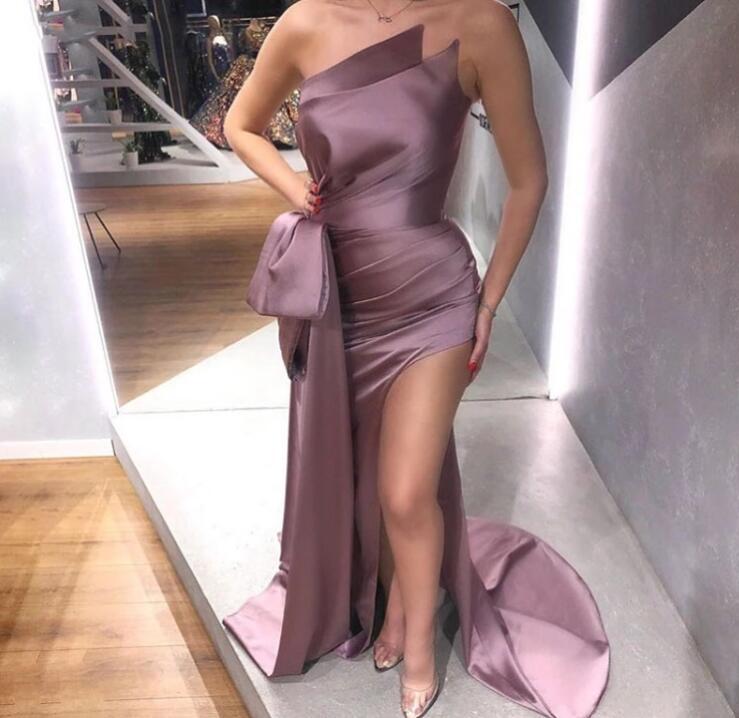2020 sexy slit Strapless mermaid Prom Dresses African Black Girls Party Dress ruched elastic stain Evening Gowns Cheap Bridesmaid Gowns, Gold
2020 sexy slit Strapless mermaid Prom Dresses African Black Girls Party Dress ruched elastic stain Evening Gowns Cheap Bridesmaid Gowns, Gold
