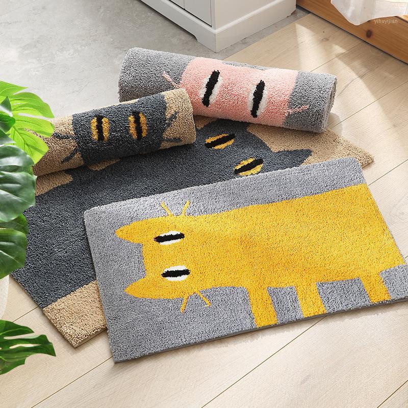 Cartoon Cat Hand Jacquard Rug for Bathroom Door Mat Living Room Kitcken Non-Slip Pad Multifunction Home Decoratives1, Pink cat
Cartoon Cat Hand Jacquard Rug for Bathroom Door Mat Living Room Kitcken Non-Slip Pad Multifunction Home Decoratives1, Pink cat