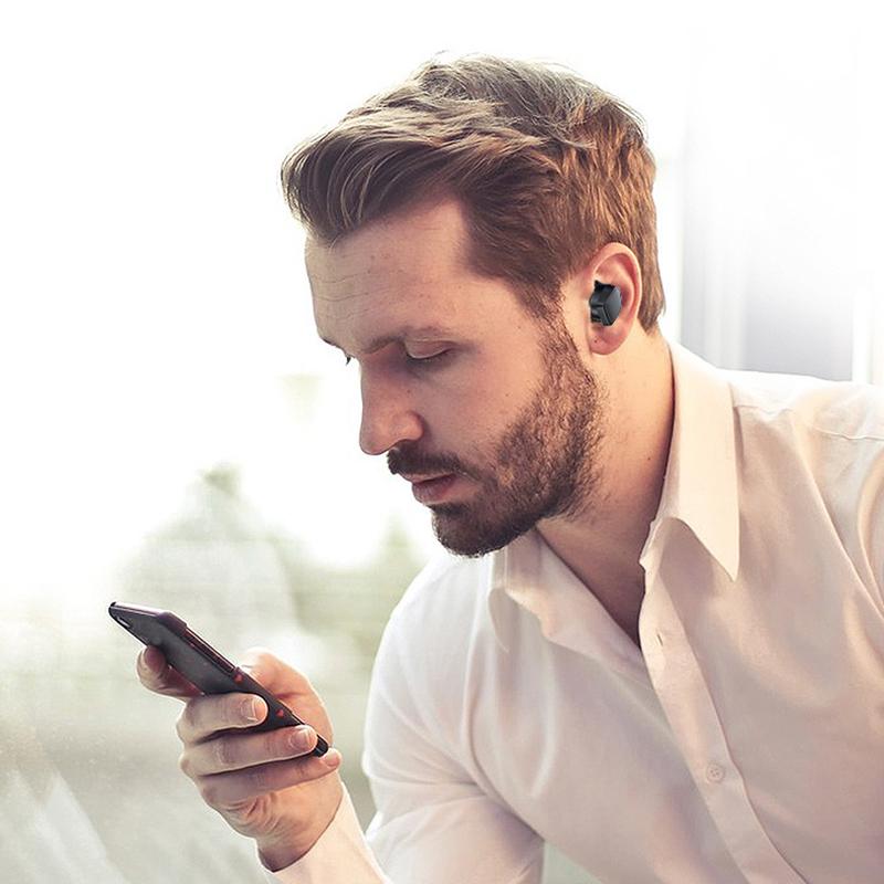 True Wireless Stereo Earbuds Sports Gaming Bluetooth 5.0 Headphone Hifi Sound Headset Noise Canceling Earphone, Black
True Wireless Stereo Earbuds Sports Gaming Bluetooth 5.0 Headphone Hifi Sound Headset Noise Canceling Earphone, Black