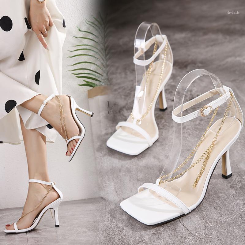 New thin high heels sexy women high heels open toe fashion ladies metal chain square toe stiletto sandals1, Serpentine
New thin high heels sexy women high heels open toe fashion ladies metal chain square toe stiletto sandals1, Serpentine