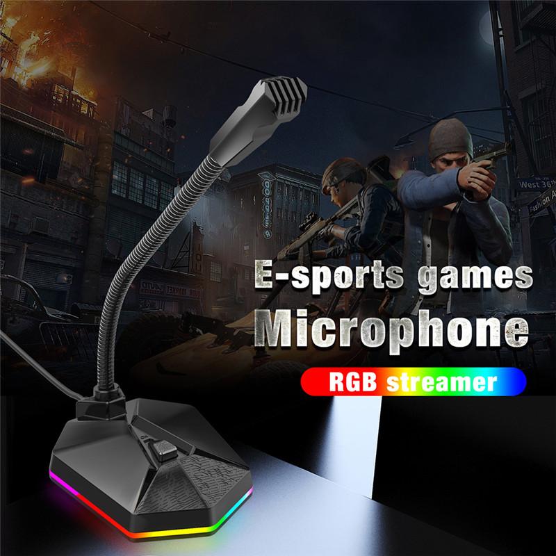 Flexible Bent Computer Microphone, USB Plug RGB light-emitting Mic Drive-free Microphone for Online Chat Video Conference Class
Flexible Bent Computer Microphone, USB Plug RGB light-emitting Mic Drive-free Microphone for Online Chat Video Conference Class