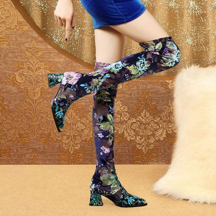 Women's boots pointed thick with suede color high-heeled over-the-knee boots women's sleeves fashion stretch versatile hot1, Beige
Women's boots pointed thick with suede color high-heeled over-the-knee boots women's sleeves fashion stretch versatile hot1, Beige