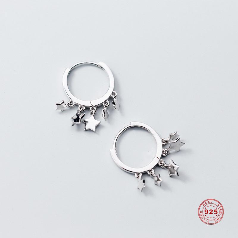 Doreen Box 925 Sterling Silver Hoop Earrings Silver Color Pentagram Star Gold Color For Women Fashion Jewelry 15mm,1Pair
Doreen Box 925 Sterling Silver Hoop Earrings Silver Color Pentagram Star Gold Color For Women Fashion Jewelry 15mm,1Pair