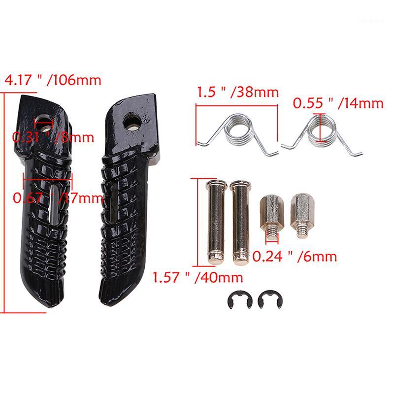 TDPRO for Motorcycle Front Rear Footrests Foot Pegs Black/Chrome Foot Rest Footpegs for Ninja Z750 Z800 Z1000 SX ER6F1
TDPRO for Motorcycle Front Rear Footrests Foot Pegs Black/Chrome Foot Rest Footpegs for Ninja Z750 Z800 Z1000 SX ER6F1