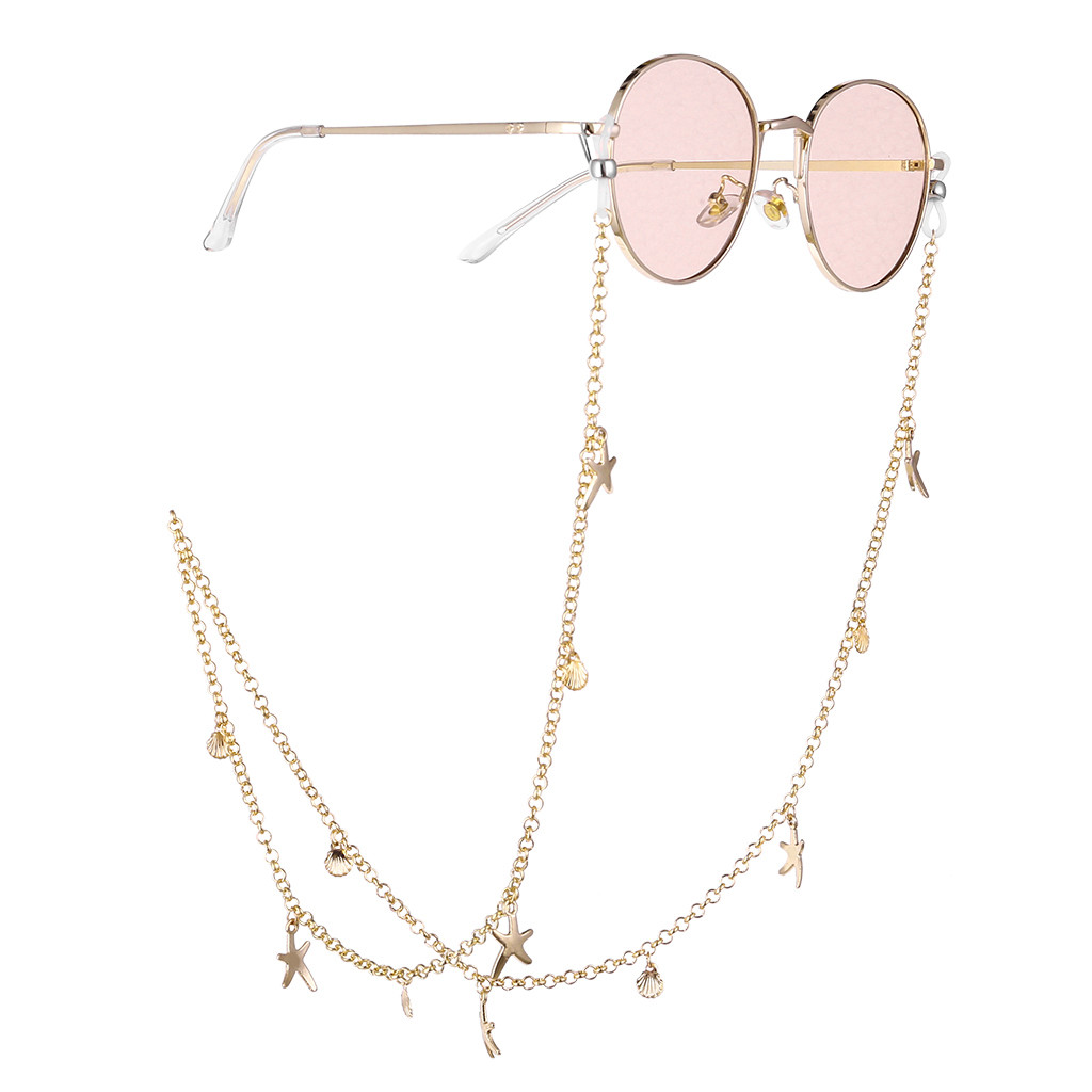 Fashion Trend Women Gold Eyeglass Chains Wild Sunglasses Reading Beaded Glasses Chain Eyewear Cord Holder Neck Strap Rope YL5
Fashion Trend Women Gold Eyeglass Chains Wild Sunglasses Reading Beaded Glasses Chain Eyewear Cord Holder Neck Strap Rope YL5