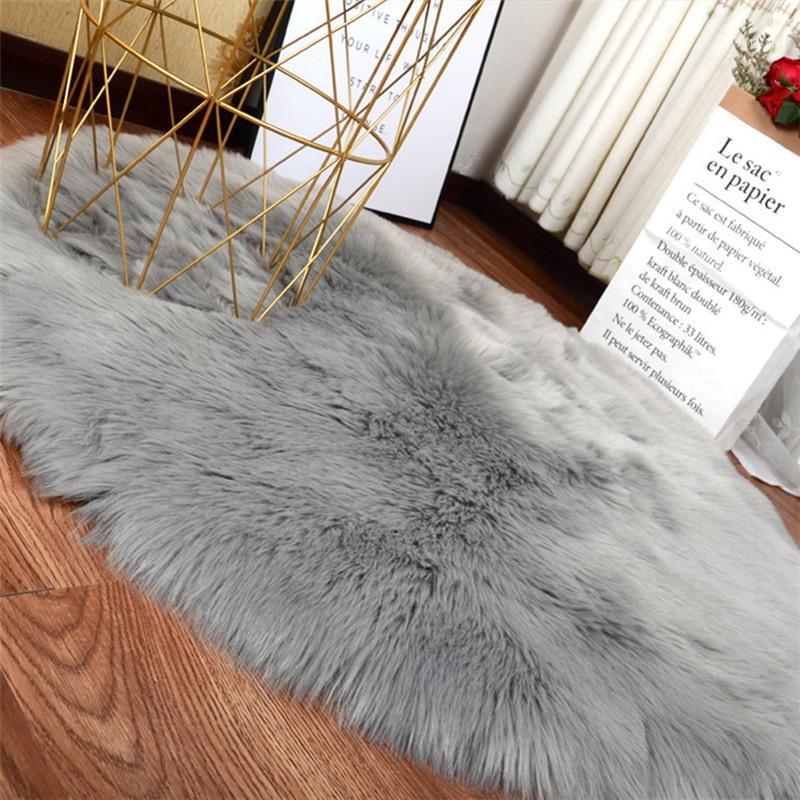 30*30CM Soft Artificial Sheepskin Rug Chair Cover Bedroom Mat Artificial Wool Warm Hairy Carpet Seat Textil Fur Area Rugs1, Gy
30*30CM Soft Artificial Sheepskin Rug Chair Cover Bedroom Mat Artificial Wool Warm Hairy Carpet Seat Textil Fur Area Rugs1, Gy