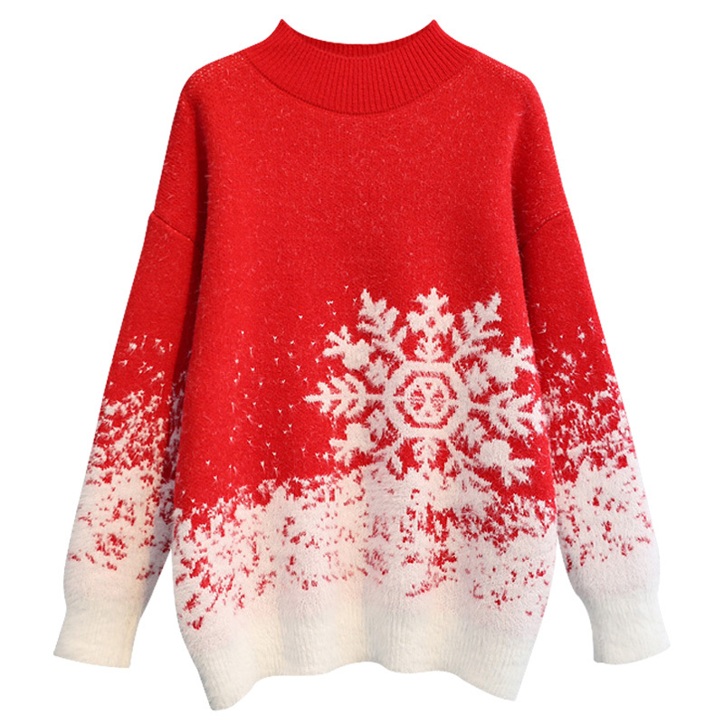 Turtleneck Women Sweater Winter Warm Female Jumper Thick Christmas Sweaters Ribbed Knitted Pullover Top Pull Hiver Femme 201222