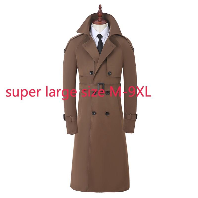 New Arrival Suepr Large Windbreaker Style Fashion Handsome Spring Autumn X-long Casual Double Breasted Thick plus size -8XL 9XL
New Arrival Suepr Large Windbreaker Style Fashion Handsome Spring Autumn X-long Casual Double Breasted Thick plus size -8XL 9XL