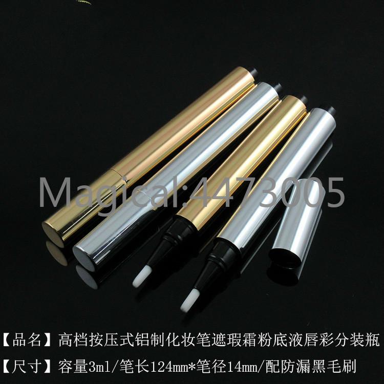 10/30/50/100pcs 3ml High-grade Empty DIY Makeup Press The Pen Empty Bottle Gold Silver Aluminum Lip Gloss Tube
10/30/50/100pcs 3ml High-grade Empty DIY Makeup Press The Pen Empty Bottle Gold Silver Aluminum Lip Gloss Tube