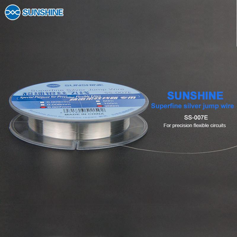 SUNSHINE SS-007E Flying Line Jump Wire 0.007mm For Mobile Phone CPU Fingerprint Touch Dedicated Repair Flying Line
SUNSHINE SS-007E Flying Line Jump Wire 0.007mm For Mobile Phone CPU Fingerprint Touch Dedicated Repair Flying Line