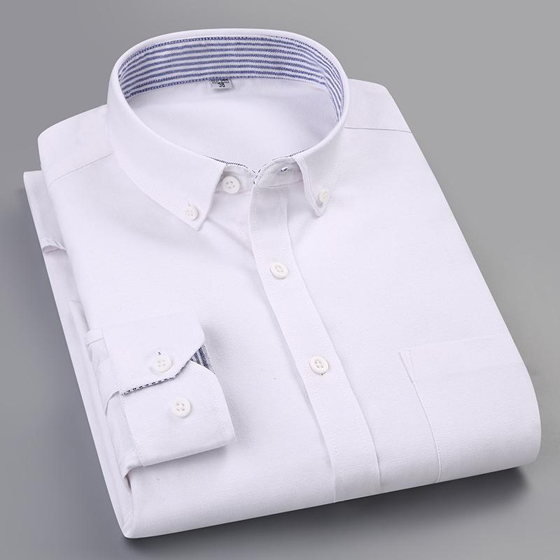 Mens Oxfords Dress Shirt Long Sleeve Leisure100% Cotton Camisa Social Stripe Comfortable White Regular Fit Button-down Man Blous, Blue
Mens Oxfords Dress Shirt Long Sleeve Leisure100% Cotton Camisa Social Stripe Comfortable White Regular Fit Button-down Man Blous, Blue
