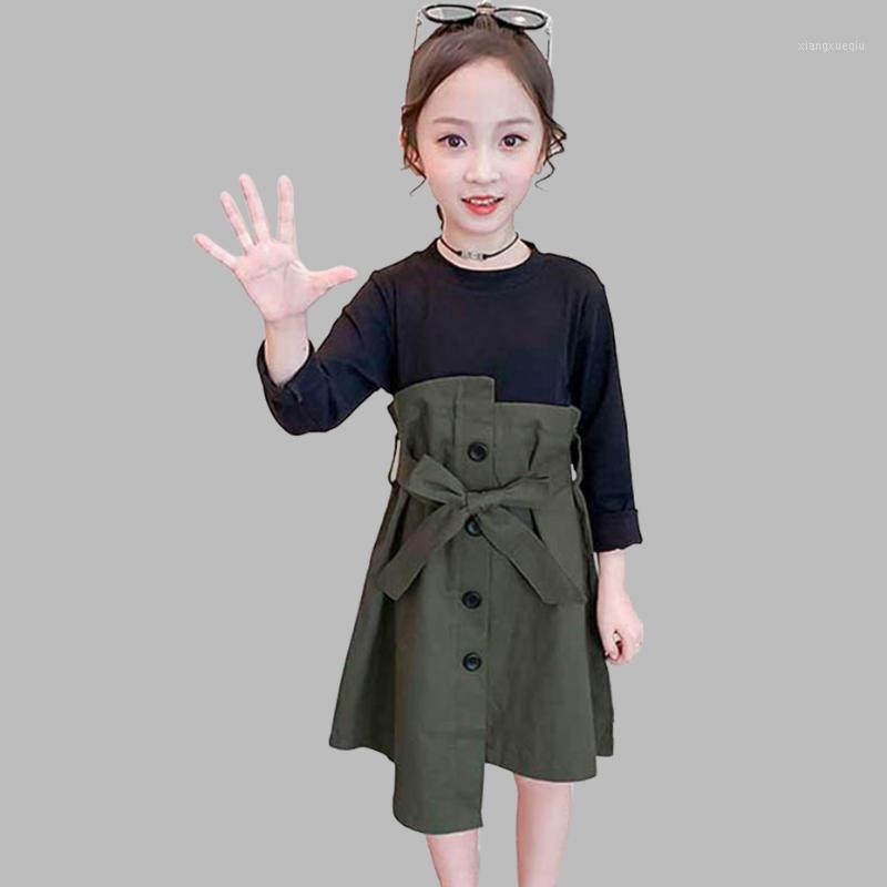2020 Girls Dress Patchwork Fake 2PCS Dress For Girls Korean Slim Kids Party With Bow Belt Spring Novelty Clothes For1, As picture
2020 Girls Dress Patchwork Fake 2PCS Dress For Girls Korean Slim Kids Party With Bow Belt Spring Novelty Clothes For1, As picture