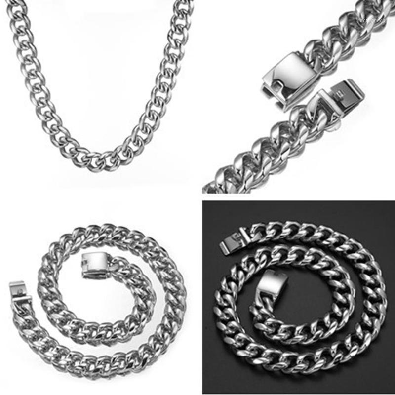 Granny Chic Mens Necklace Bracelet Chains Stainless Steel Silver Color Necklace for Men Women Curb Cuban Jewelry 15mm1
Granny Chic Mens Necklace Bracelet Chains Stainless Steel Silver Color Necklace for Men Women Curb Cuban Jewelry 15mm1