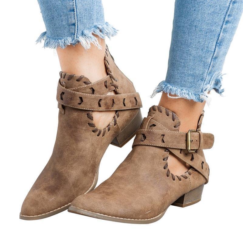 Women boots spring autumn low heels ankle boots sexy buckle cross strap ladies shoes vintage platform booties big size1 
Women boots spring autumn low heels ankle boots sexy buckle cross strap ladies shoes vintage platform booties big size1