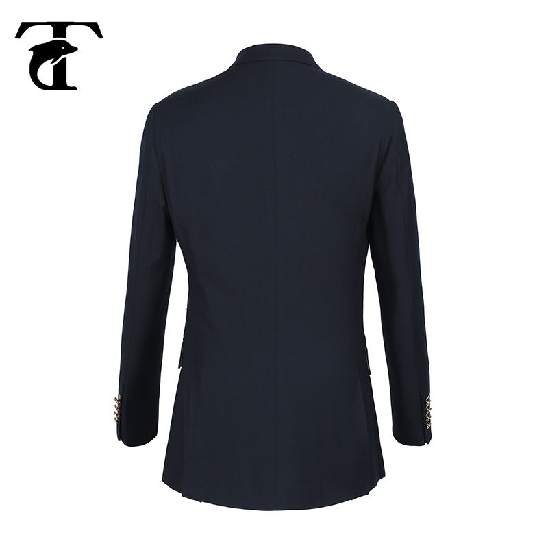 Double-breasted Men Suits Jacket Suit Terno 50% Wool Gold Buttons Costume Homme Blazers+Pants Casual Slim Fit Marriage Set 201105