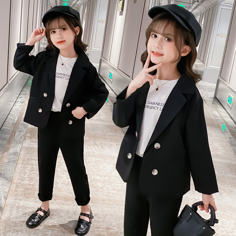 Autumn 2020 Children Girls Suit Teen Girls Clothing Set Casual Jackets Pants Two Pieces Suit for Girls Outfits 10 12 13 YearsX1019