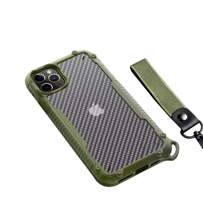 Acrylic + TPU + Carbon Fiber 3 In 1 Anti-fall Mobile Phone Case For iPhone 12 11 Pro Max XR X XS Max 7 8 6S Plus With Fashional Lanyard, Dark green
Acrylic + TPU + Carbon Fiber 3 In 1 Anti-fall Mobile Phone Case For iPhone 12 11 Pro Max XR X XS Max 7 8 6S Plus With Fashional Lanyard, Dark green