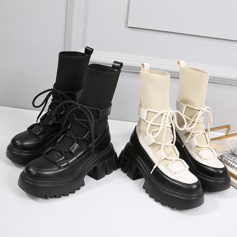 Big size plus fat boots women's 2020 new British wind thick bottom autumn and winter boots, Black
Big size plus fat boots women's 2020 new British wind thick bottom autumn and winter boots, Black