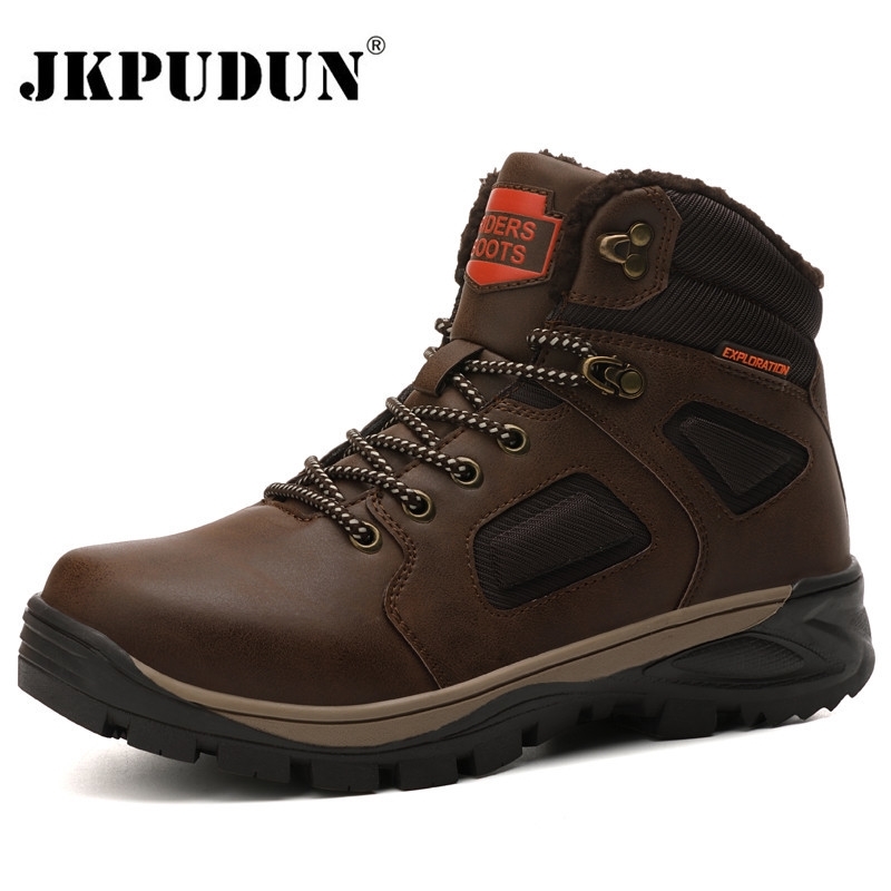 Leather Winter Men Boots Waterproof Warm Fur Snow Boots Men Outdoor Winter Work Casual Shoes Military Combat Ankle Boots JKPUDUN 201204, Yellow
Leather Winter Men Boots Waterproof Warm Fur Snow Boots Men Outdoor Winter Work Casual Shoes Military Combat Ankle Boots JKPUDUN 201204, Yellow