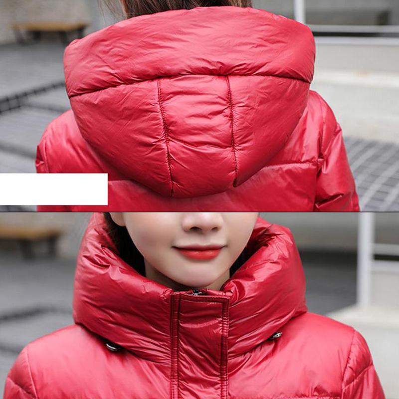 Winter Long Down Coat Women Thick Hooded Winter Zipper Plus Size Windproof Snow Outwear 90% White Duck Down Warm Jacket T200107