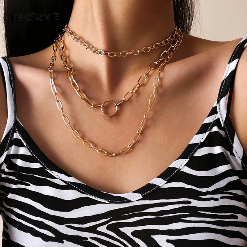 IngeSight.Z 3Pcs/Set Goth Gothic Round Circle Choker Necklaces Collar Multi Layered Curb Cuban Long Necklaces for Women Jewelry
IngeSight.Z 3Pcs/Set Goth Gothic Round Circle Choker Necklaces Collar Multi Layered Curb Cuban Long Necklaces for Women Jewelry