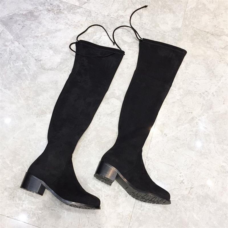Winter Women Stretch Long Boots Over The Knee 2.5CM Heels Flock High Quality Ladies Shoes Round Toe Zapatillas Mujer 2020, As pics
Winter Women Stretch Long Boots Over The Knee 2.5CM Heels Flock High Quality Ladies Shoes Round Toe Zapatillas Mujer 2020, As pics