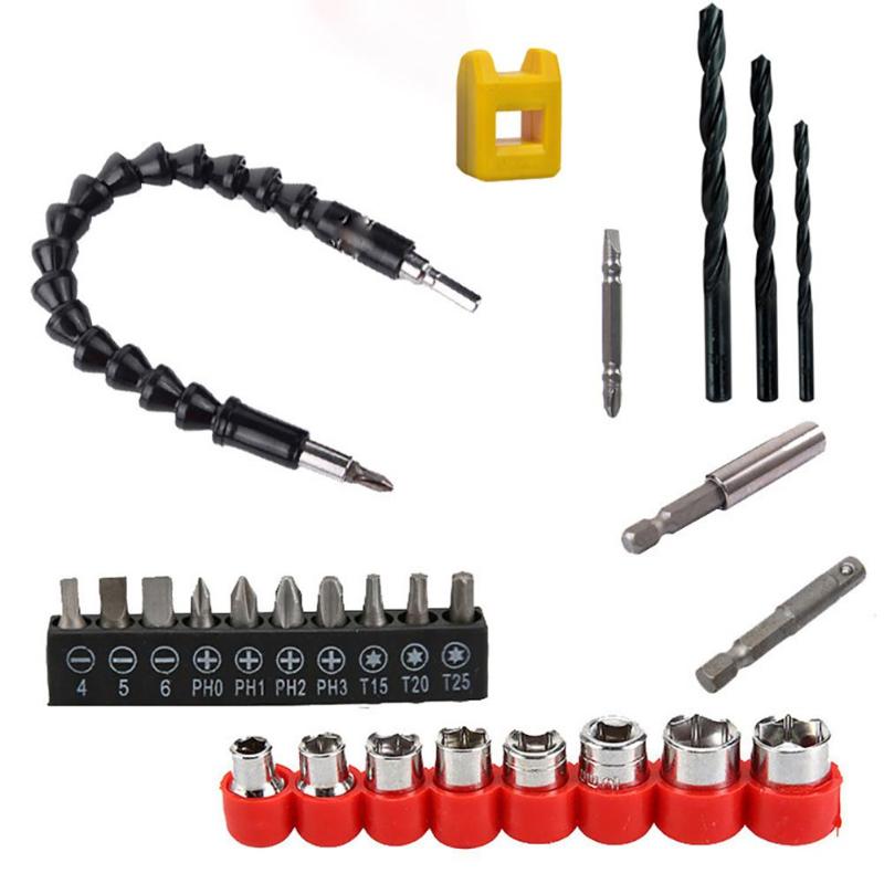 Litake Hex Sockets Bits Electric Screwdriver Head Set Flexible Extension Shaft Hand Tools Kit
Litake Hex Sockets Bits Electric Screwdriver Head Set Flexible Extension Shaft Hand Tools Kit