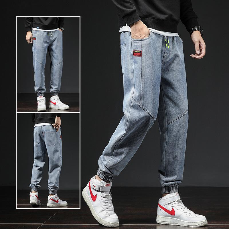 Hot 2020 Denim Jeans men' loose fashion brand Korean autumn thick style waistband casual straight daddy pants harem pants, Blue
Hot 2020 Denim Jeans men' loose fashion brand Korean autumn thick style waistband casual straight daddy pants harem pants, Blue