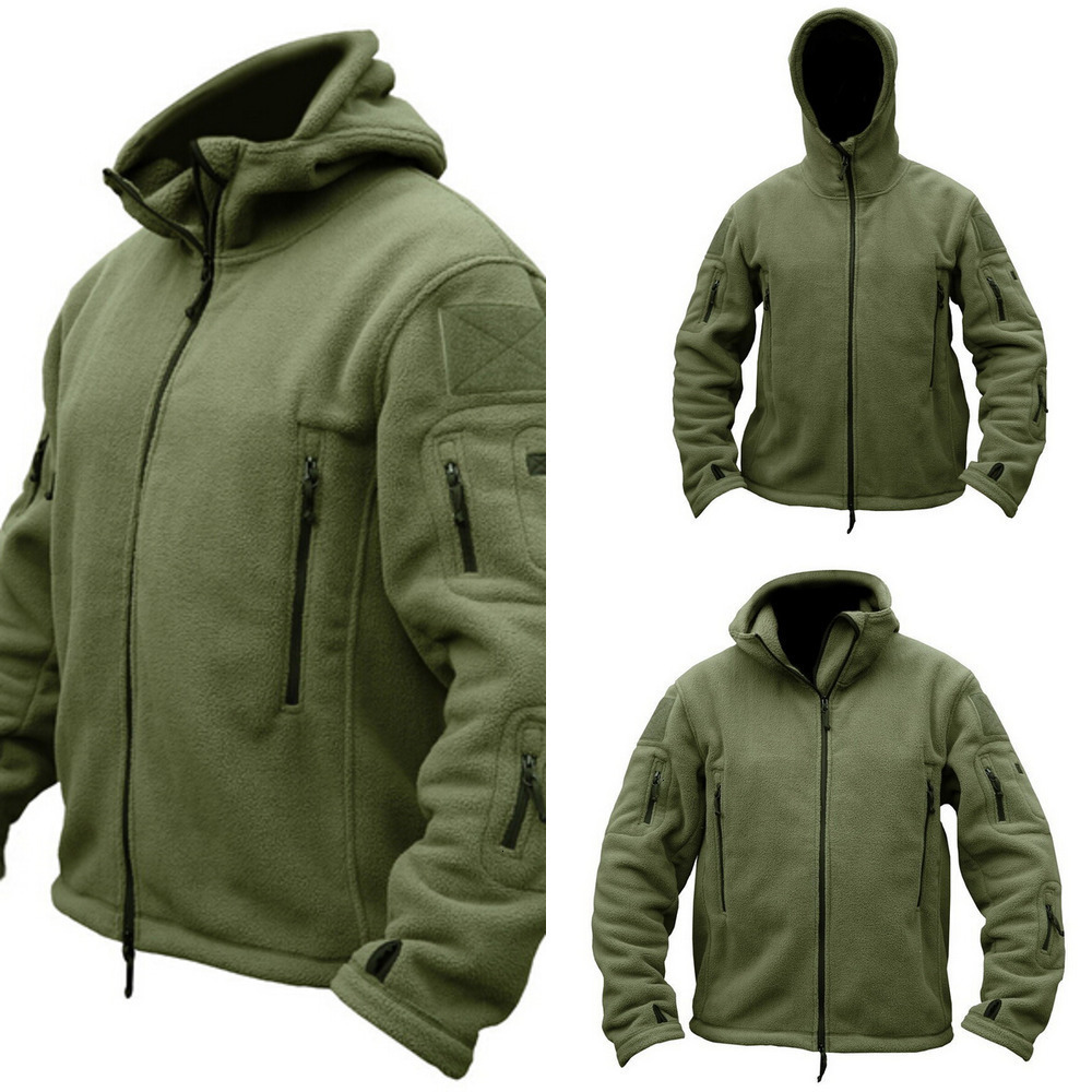 Man Fleece Tactical Softshell Jacket Polartec Thermal Polar Hooded Military Outerwear Coat Army Clothes, Black 
Man Fleece Tactical Softshell Jacket Polartec Thermal Polar Hooded Military Outerwear Coat Army Clothes, Black
