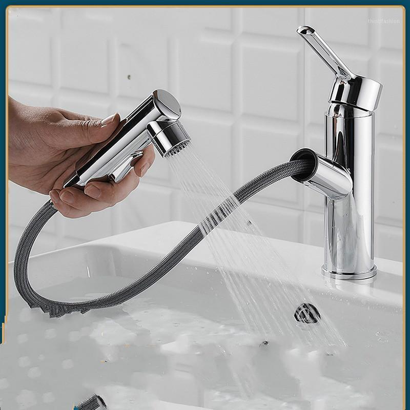 Brushed Kitchen 360 Degree Rotating Pull Out Basin Faucet Spray Water Rotating Single Handle Hot And Cold Mixing Faucet1
Brushed Kitchen 360 Degree Rotating Pull Out Basin Faucet Spray Water Rotating Single Handle Hot And Cold Mixing Faucet1